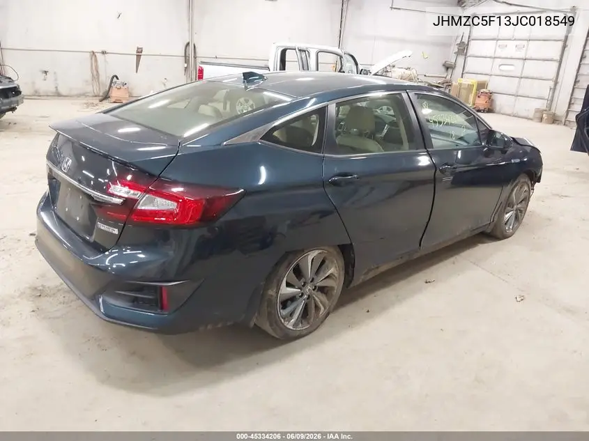 2018 Honda Clarity Plug-In Hybrid VIN: JHMZC5F13JC018549 Lot: 45334206