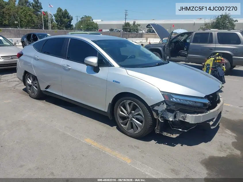 2018 Honda Clarity Plug-In Hybrid VIN: JHMZC5F14JC007270 Lot: 45382316