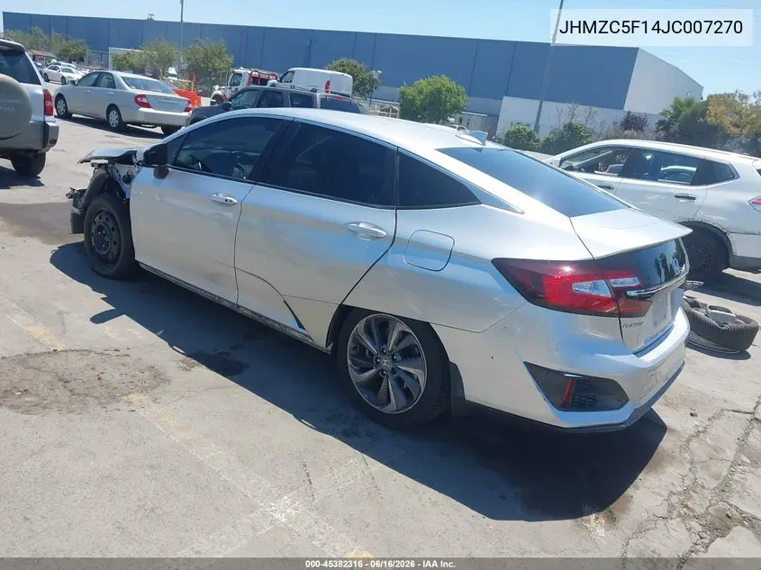 2018 Honda Clarity Plug-In Hybrid VIN: JHMZC5F14JC007270 Lot: 45382316