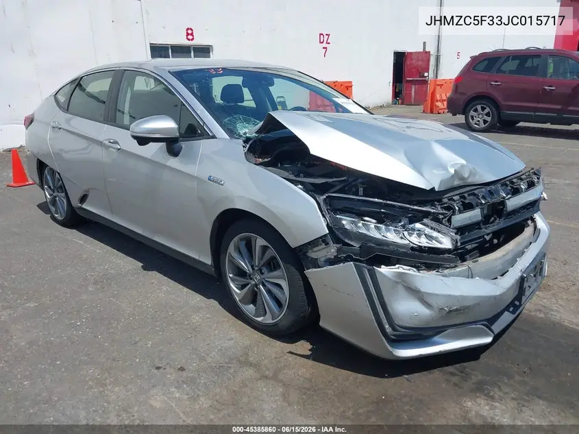 2018 Honda Clarity Plug-In Hybrid Touring VIN: JHMZC5F33JC015717 Lot: 45385860