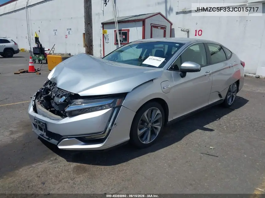 2018 Honda Clarity Plug-In Hybrid Touring VIN: JHMZC5F33JC015717 Lot: 45385860