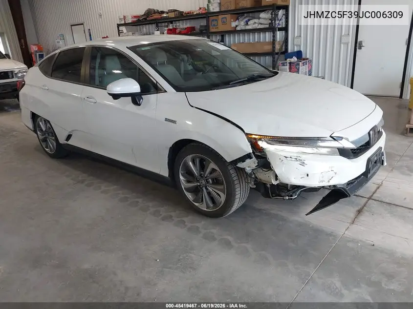 2018 Honda Clarity Plug-In Hybrid Touring VIN: JHMZC5F39JC006309 Lot: 45419467