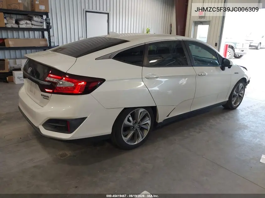 2018 Honda Clarity Plug-In Hybrid Touring VIN: JHMZC5F39JC006309 Lot: 45419467