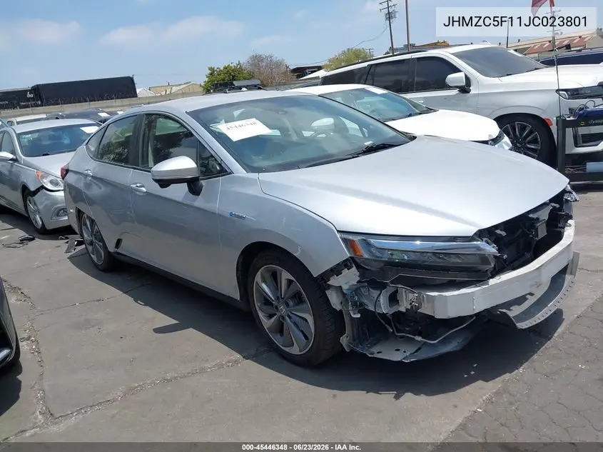 2018 Honda Clarity Plug-In Hybrid VIN: JHMZC5F11JC023801 Lot: 45446348