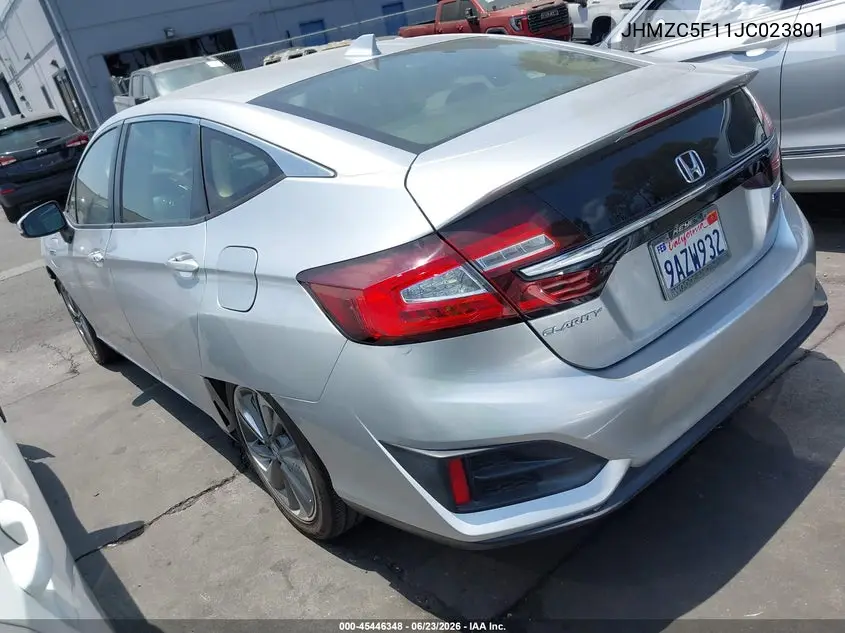 2018 Honda Clarity Plug-In Hybrid VIN: JHMZC5F11JC023801 Lot: 45446348