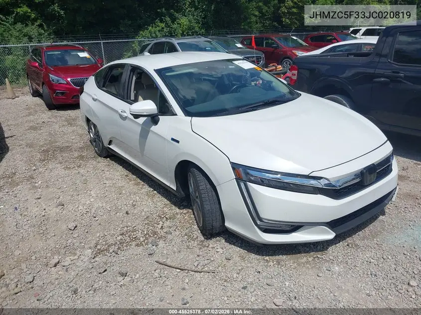 2018 Honda Clarity Plug-In Hybrid Touring VIN: JHMZC5F33JC020819 Lot: 45525378