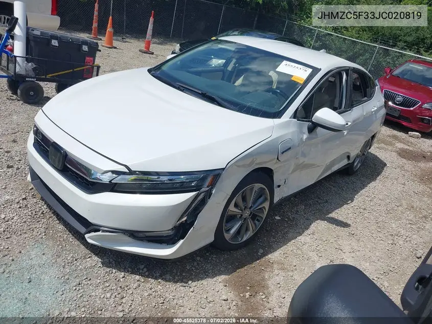 2018 Honda Clarity Plug-In Hybrid Touring VIN: JHMZC5F33JC020819 Lot: 45525378