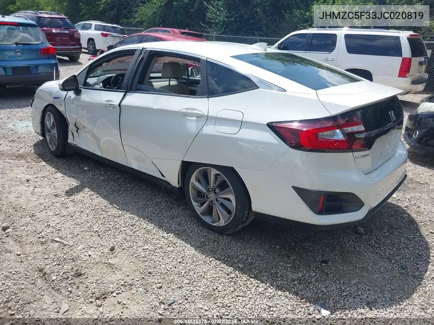 2018 Honda Clarity Plug-In Hybrid Touring VIN: JHMZC5F33JC020819 Lot: 45525378
