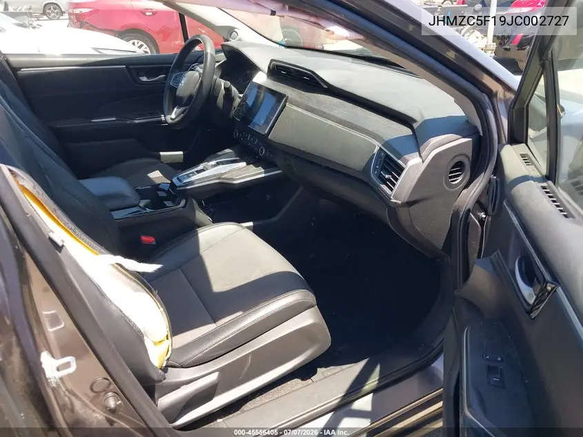 2018 Honda Clarity Plug-In Hybrid VIN: JHMZC5F19JC002727 Lot: 45556405