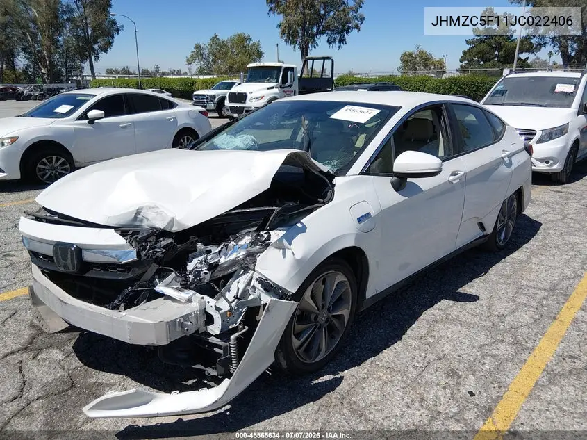 2018 Honda Clarity Plug-In Hybrid VIN: JHMZC5F11JC022406 Lot: 45565634