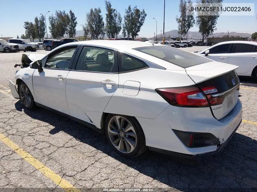 2018 Honda Clarity Plug-In Hybrid VIN: JHMZC5F11JC022406 Lot: 45565634