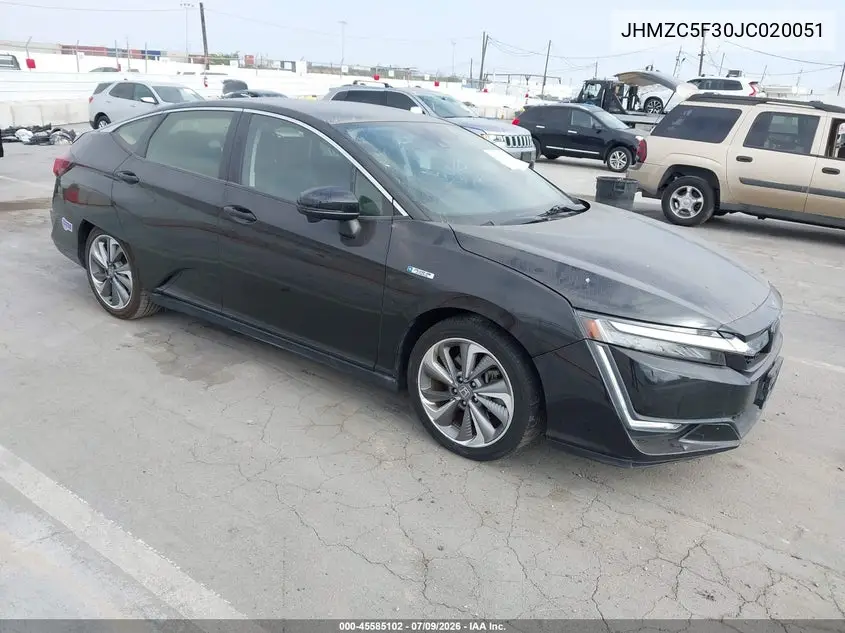 2018 Honda Clarity Plug-In Hybrid Touring VIN: JHMZC5F30JC020051 Lot: 45585102
