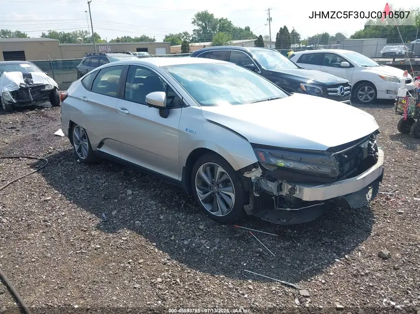 2018 Honda Clarity Plug-In Hybrid Touring VIN: JHMZC5F30JC010507 Lot: 45593785