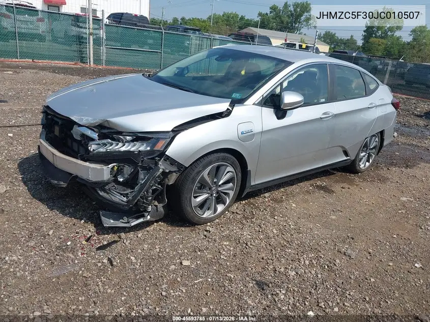 2018 Honda Clarity Plug-In Hybrid Touring VIN: JHMZC5F30JC010507 Lot: 45593785