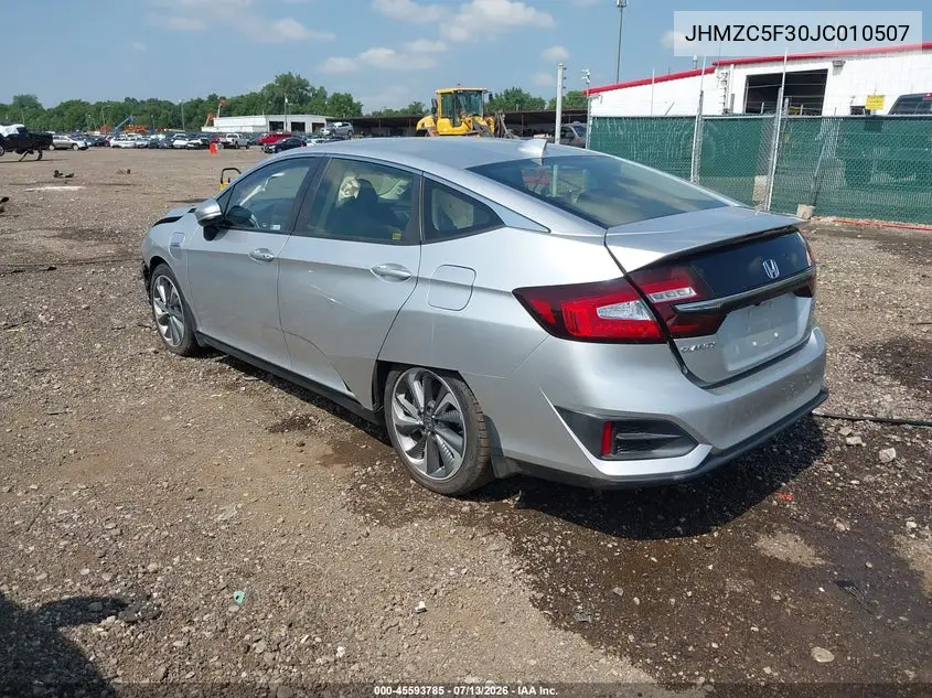 2018 Honda Clarity Plug-In Hybrid Touring VIN: JHMZC5F30JC010507 Lot: 45593785