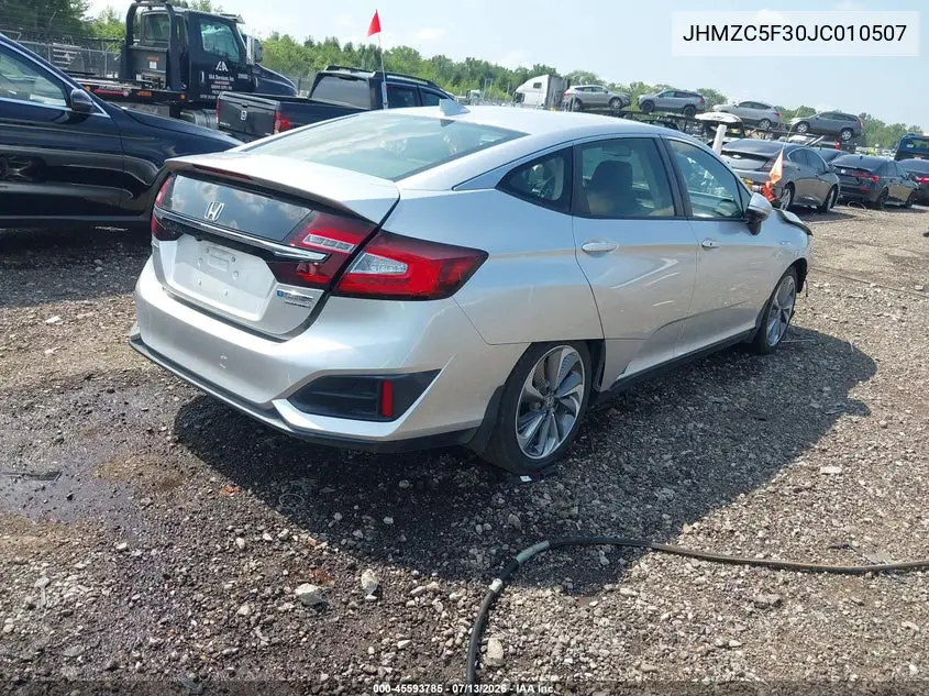 2018 Honda Clarity Plug-In Hybrid Touring VIN: JHMZC5F30JC010507 Lot: 45593785