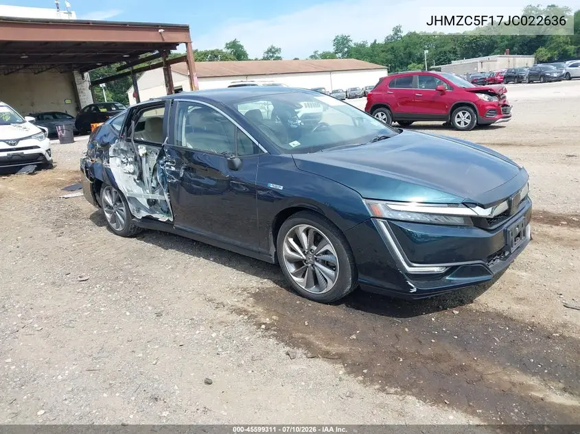 2018 Honda Clarity Plug-In Hybrid VIN: JHMZC5F17JC022636 Lot: 45599311