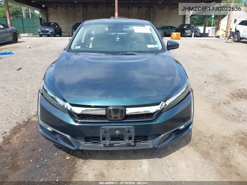 2018 Honda Clarity Plug-In Hybrid VIN: JHMZC5F17JC022636 Lot: 45599311