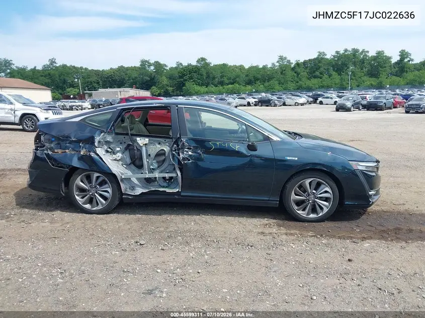 2018 Honda Clarity Plug-In Hybrid VIN: JHMZC5F17JC022636 Lot: 45599311