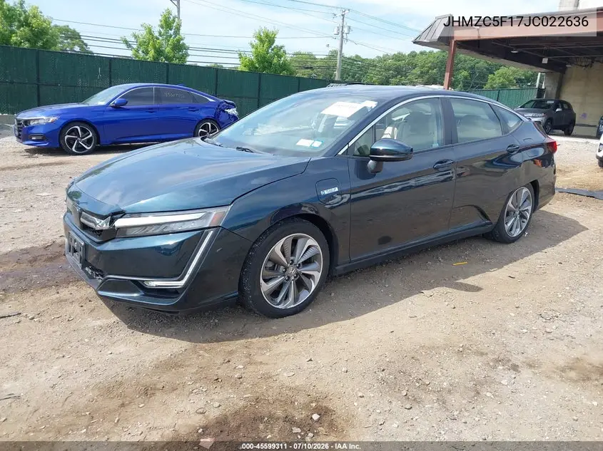 2018 Honda Clarity Plug-In Hybrid VIN: JHMZC5F17JC022636 Lot: 45599311