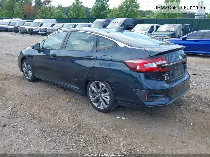 2018 Honda Clarity Plug-In Hybrid VIN: JHMZC5F17JC022636 Lot: 45599311