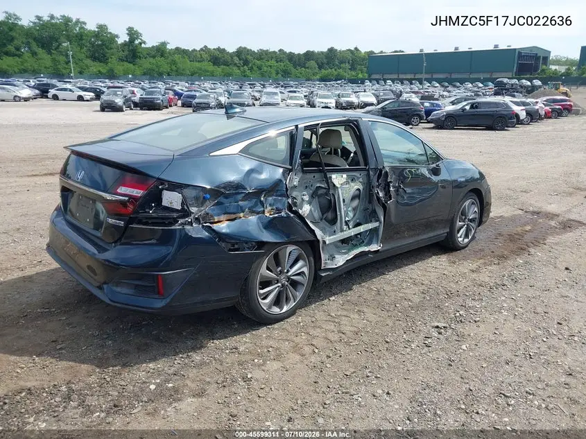 2018 Honda Clarity Plug-In Hybrid VIN: JHMZC5F17JC022636 Lot: 45599311