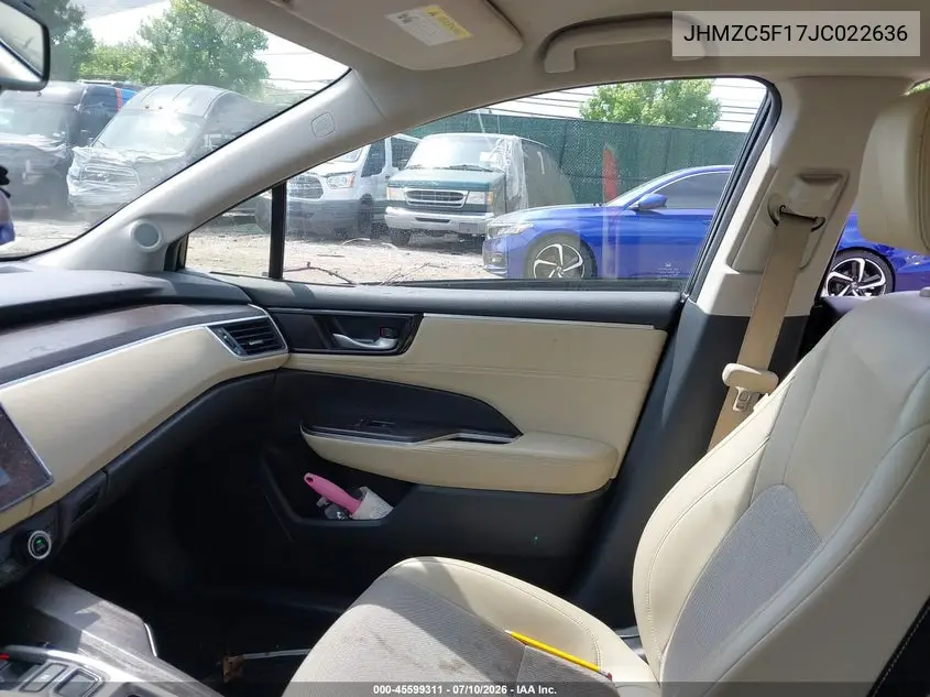 2018 Honda Clarity Plug-In Hybrid VIN: JHMZC5F17JC022636 Lot: 45599311