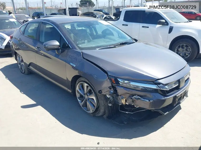 2018 Honda Clarity Plug-In Hybrid Touring VIN: JHMZC5F38JC008729 Lot: 45628439