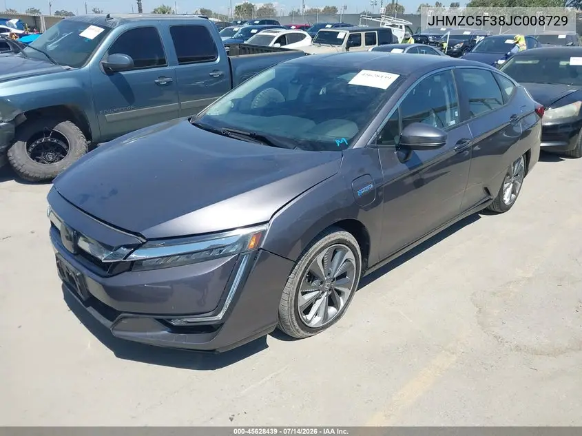 2018 Honda Clarity Plug-In Hybrid Touring VIN: JHMZC5F38JC008729 Lot: 45628439