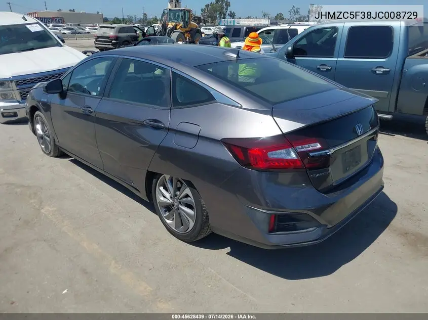 2018 Honda Clarity Plug-In Hybrid Touring VIN: JHMZC5F38JC008729 Lot: 45628439