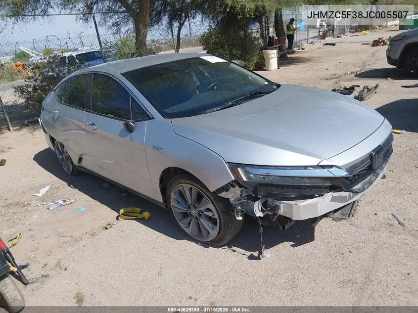 2018 Honda Clarity Plug-In Hybrid Touring VIN: JHMZC5F38JC005507 Lot: 45629350