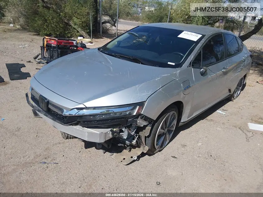 2018 Honda Clarity Plug-In Hybrid Touring VIN: JHMZC5F38JC005507 Lot: 45629350
