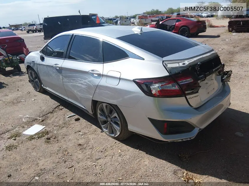 2018 Honda Clarity Plug-In Hybrid Touring VIN: JHMZC5F38JC005507 Lot: 45629350