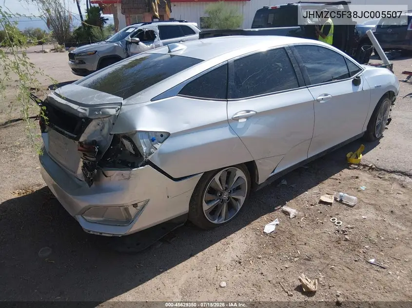 2018 Honda Clarity Plug-In Hybrid Touring VIN: JHMZC5F38JC005507 Lot: 45629350