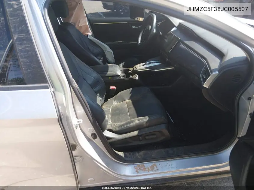 2018 Honda Clarity Plug-In Hybrid Touring VIN: JHMZC5F38JC005507 Lot: 45629350