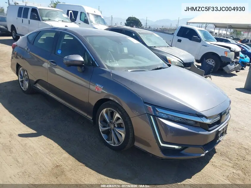 2018 Honda Clarity Plug-In Hybrid Touring VIN: JHMZC5F33JC004930 Lot: 45632174