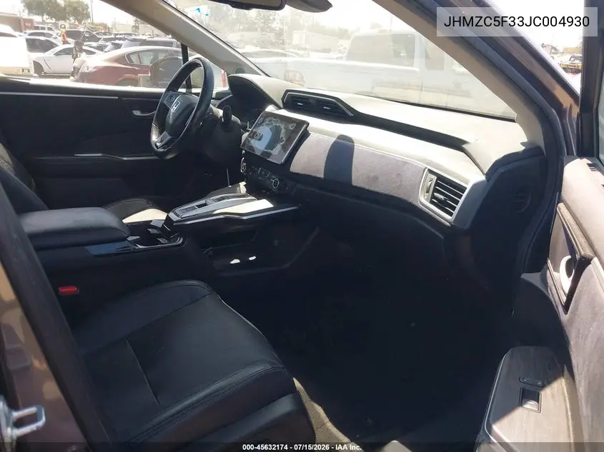 2018 Honda Clarity Plug-In Hybrid Touring VIN: JHMZC5F33JC004930 Lot: 45632174