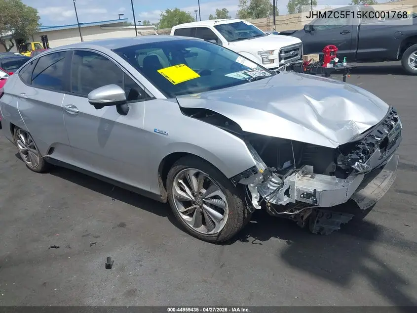 2019 Honda Clarity Plug-In Hybrid VIN: JHMZC5F15KC001768 Lot: 44959435