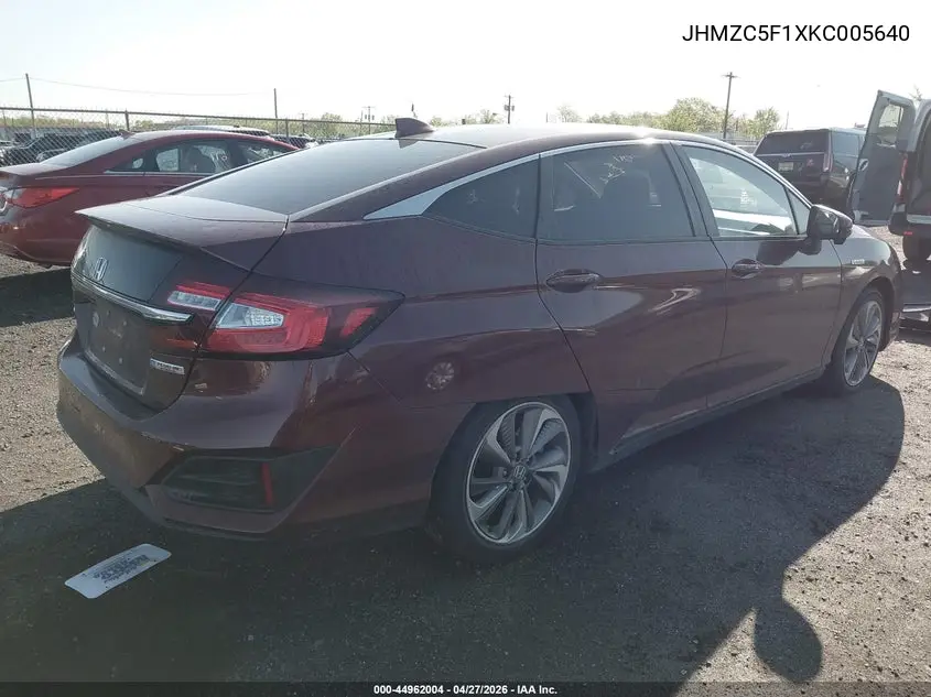 2019 Honda Clarity Plug-In Hybrid VIN: JHMZC5F1XKC005640 Lot: 44962004