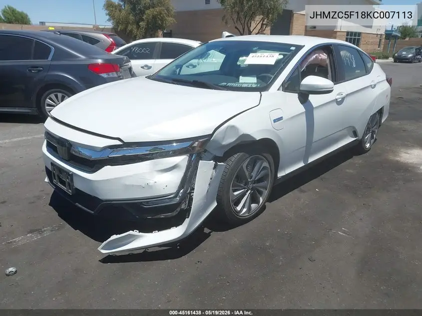 2019 Honda Clarity Plug-In Hybrid VIN: JHMZC5F18KC007113 Lot: 45161438