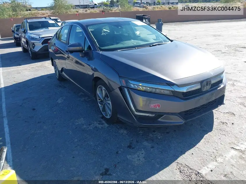 2019 Honda Clarity Plug-In Hybrid Touring VIN: JHMZC5F33KC004475 Lot: 45362266
