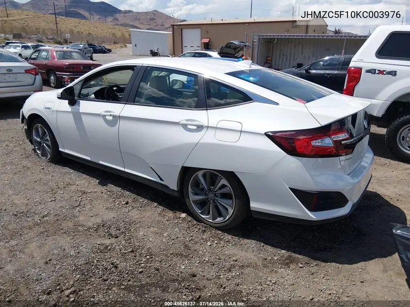 2019 Honda Clarity Plug-In Hybrid VIN: JHMZC5F10KC003976 Lot: 45626137