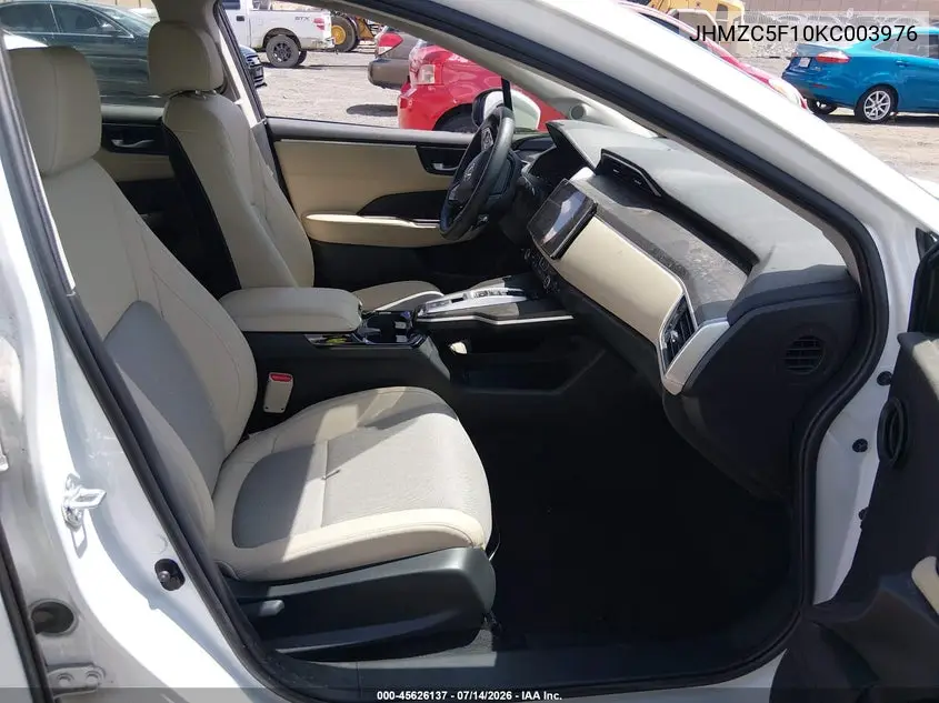 2019 Honda Clarity Plug-In Hybrid VIN: JHMZC5F10KC003976 Lot: 45626137