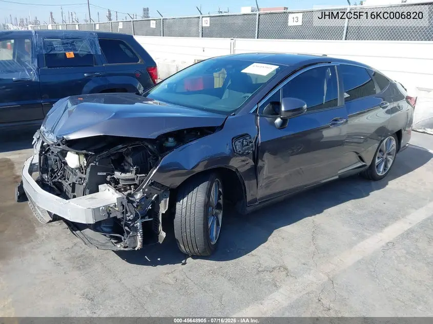 2019 Honda Clarity Plug-In Hybrid VIN: JHMZC5F16KC006820 Lot: 45648905