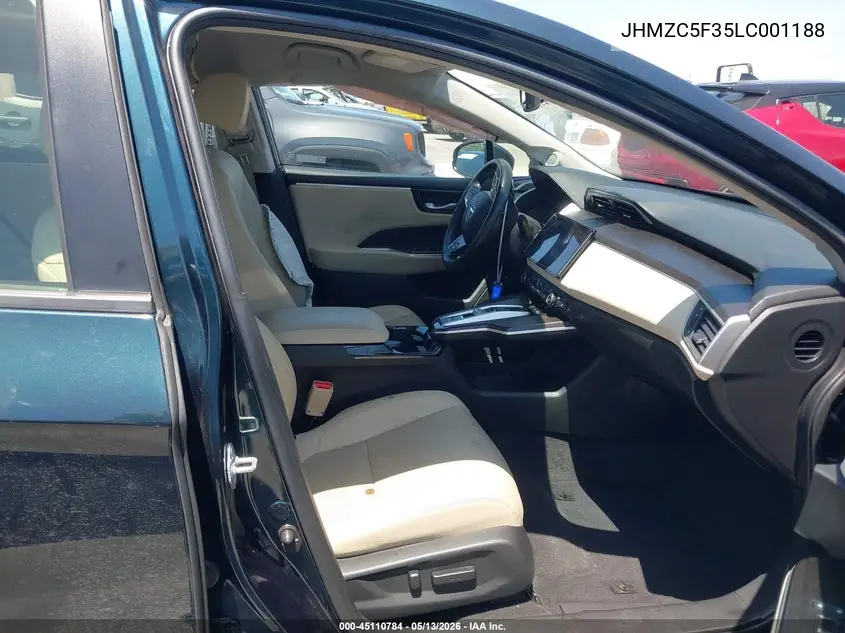 2020 Honda Clarity Plug-In Hybrid Touring VIN: JHMZC5F35LC001188 Lot: 45110784