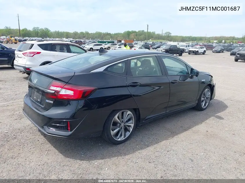 2021 Honda Clarity Plug-In Hybrid VIN: JHMZC5F11MC001687 Lot: 44867873