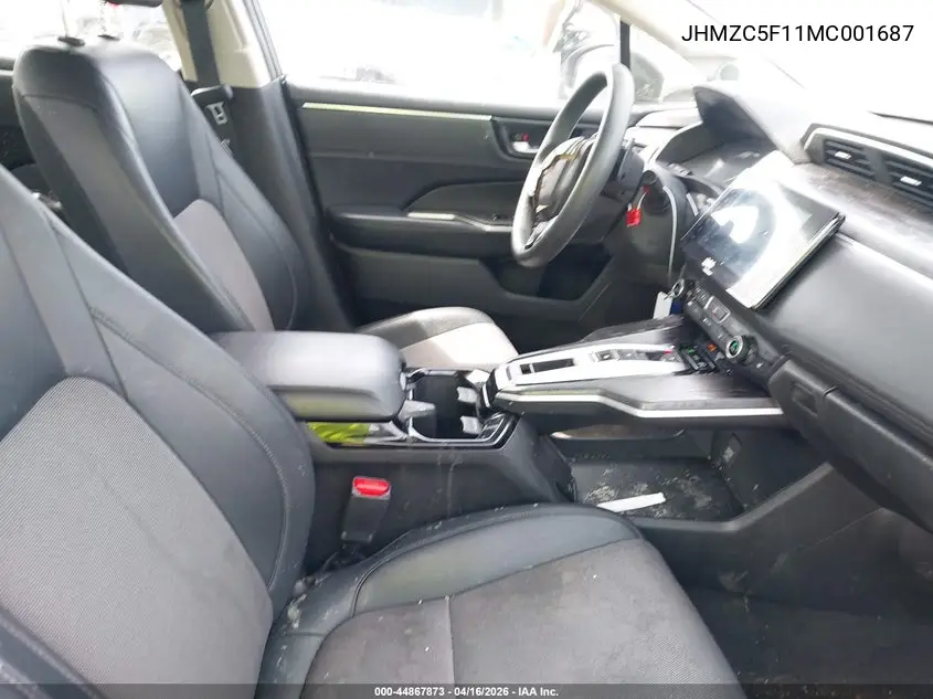 2021 Honda Clarity Plug-In Hybrid VIN: JHMZC5F11MC001687 Lot: 44867873