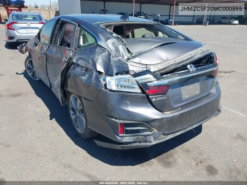 2021 Honda Clarity Plug-In Hybrid Touring VIN: JHMZC5F30MC000595 Lot: 45262355