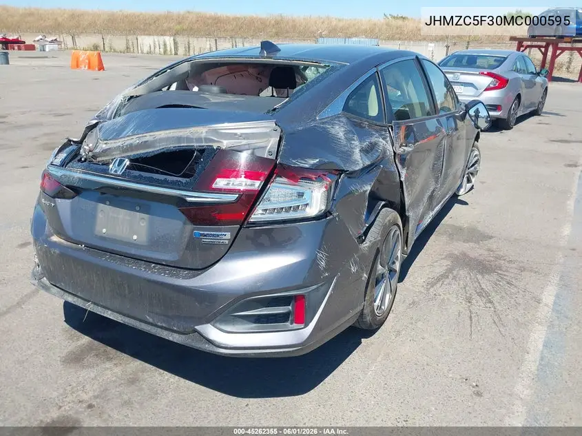 2021 Honda Clarity Plug-In Hybrid Touring VIN: JHMZC5F30MC000595 Lot: 45262355