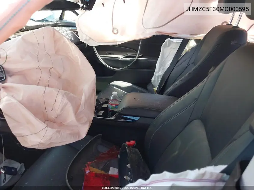 2021 Honda Clarity Plug-In Hybrid Touring VIN: JHMZC5F30MC000595 Lot: 45262355